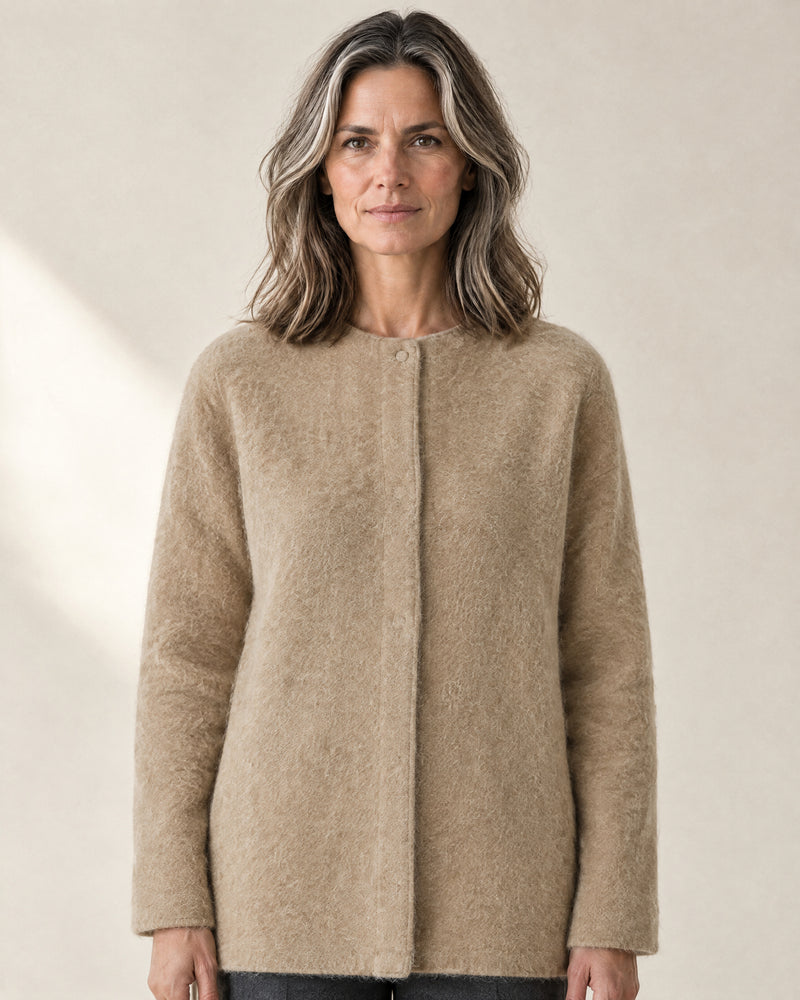 Brushed Longline Cardigan