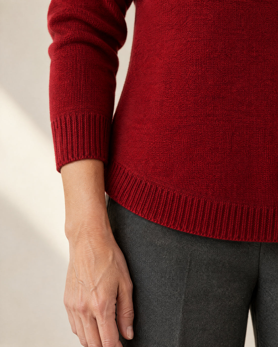 Fold-Over Collar Jumper