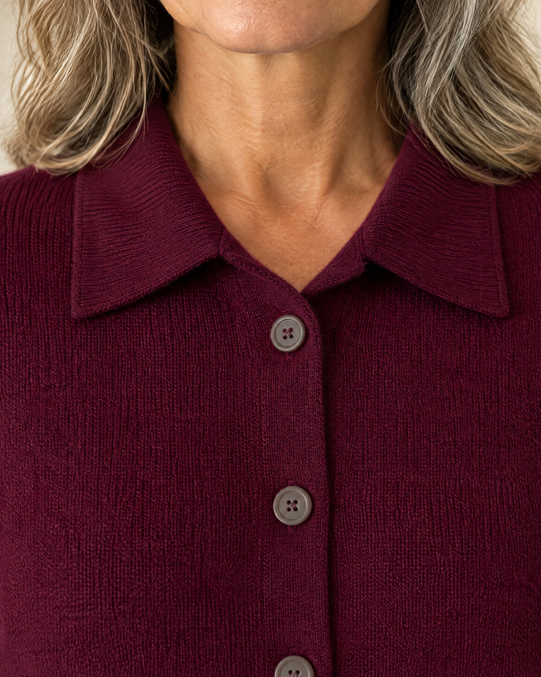 Collared Button-Through Cardigan