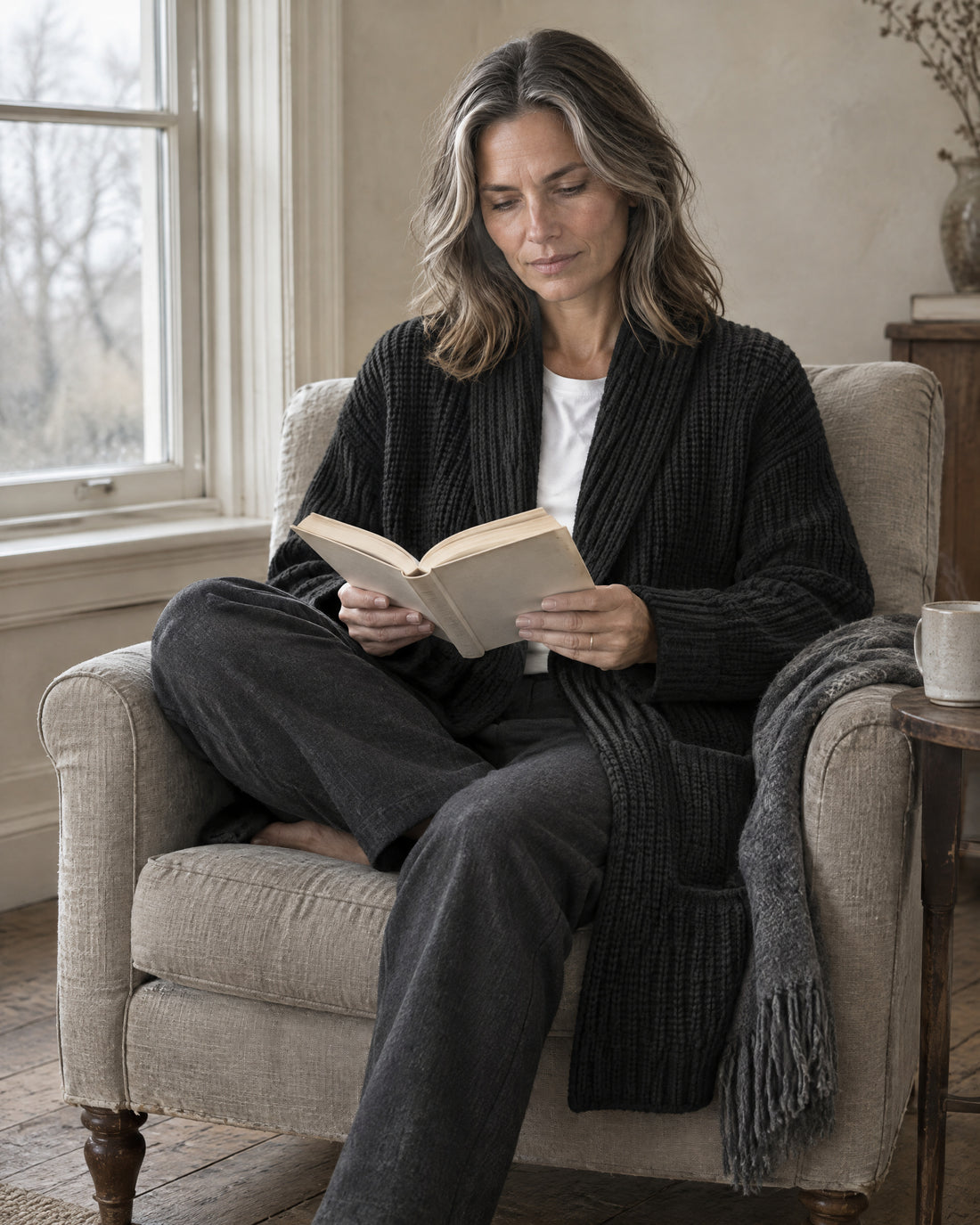 Shawl Collar Longline Cardigan