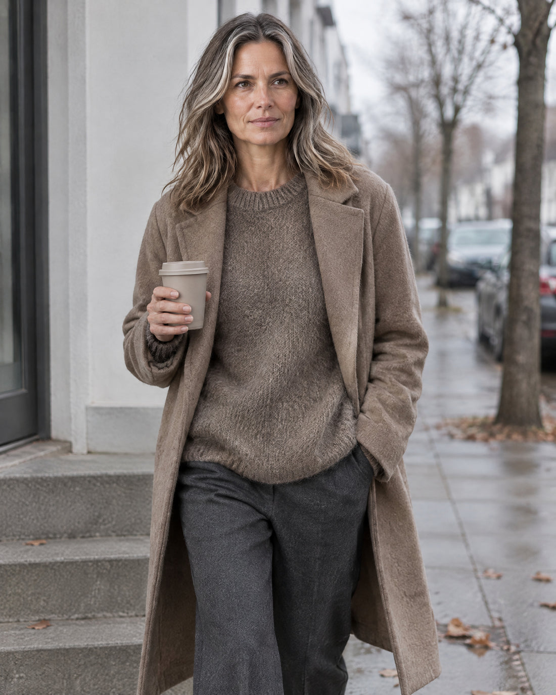 Brushed Oversized Crew Neck Jumper