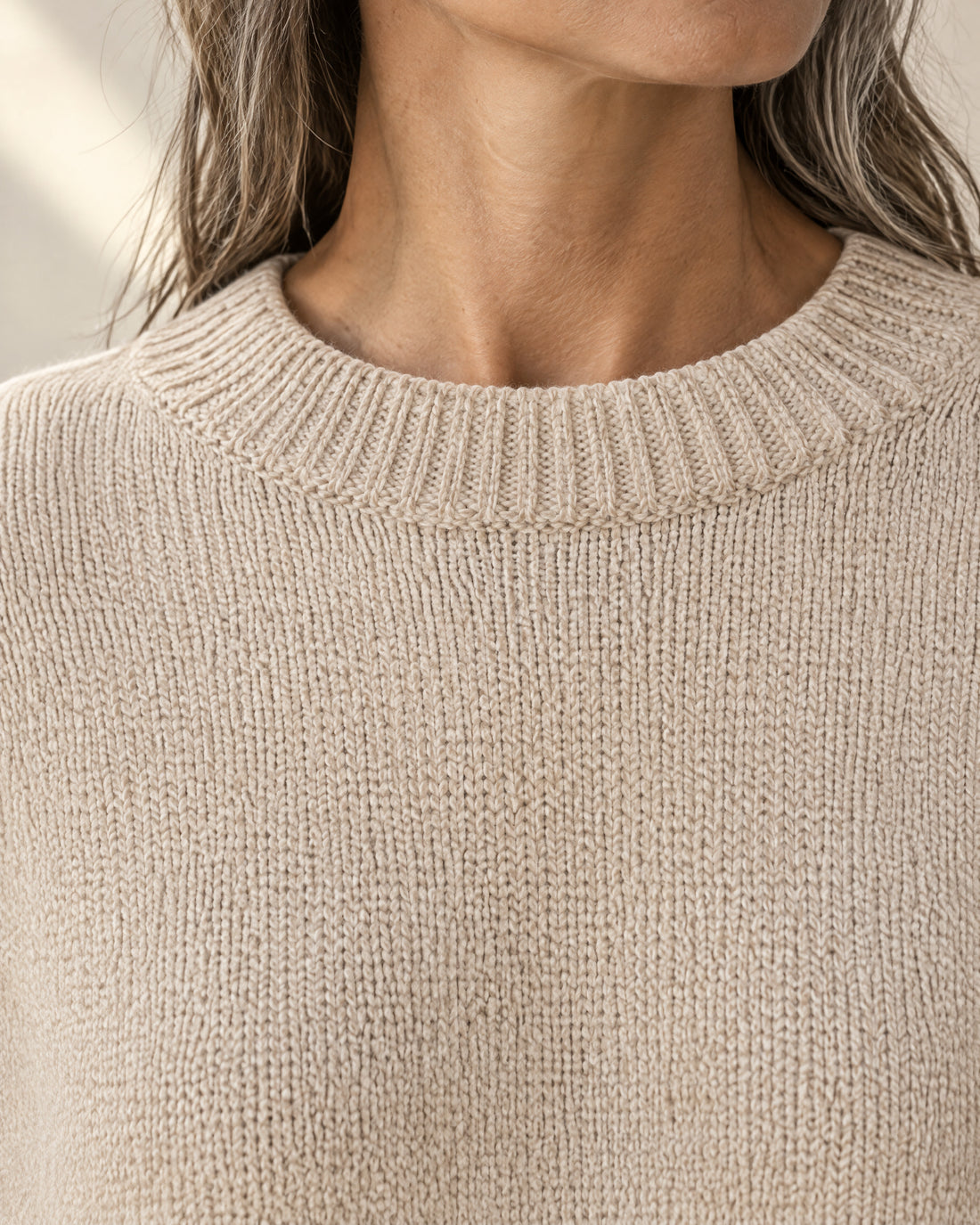 Oversized Longline Crew Jumper
