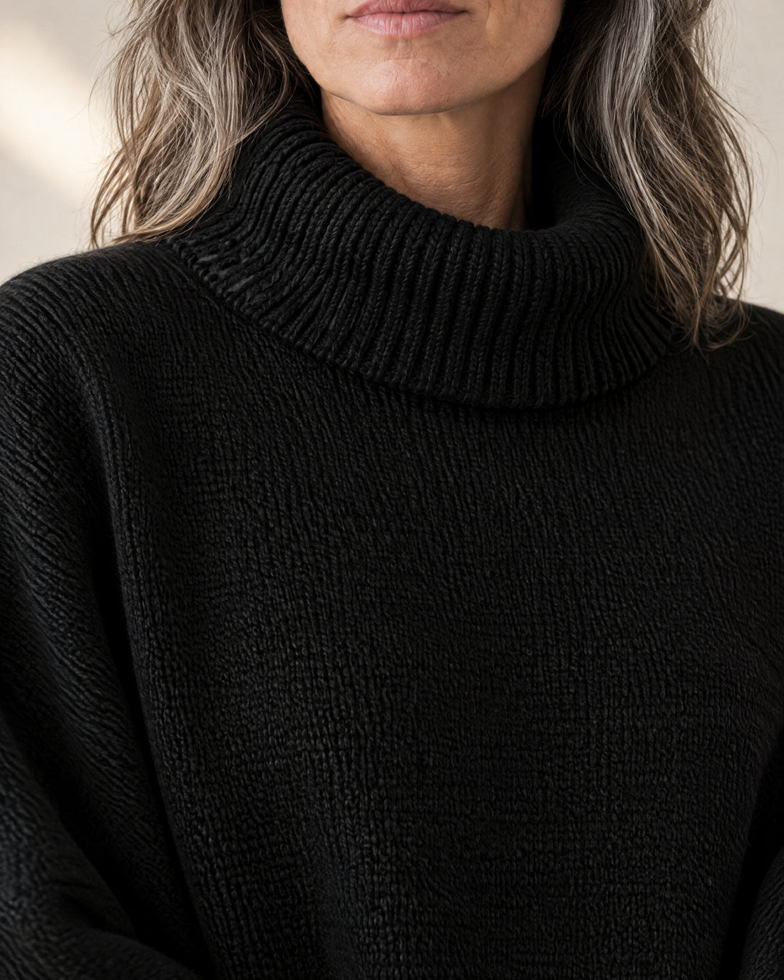 Batwing Roll Neck Jumper