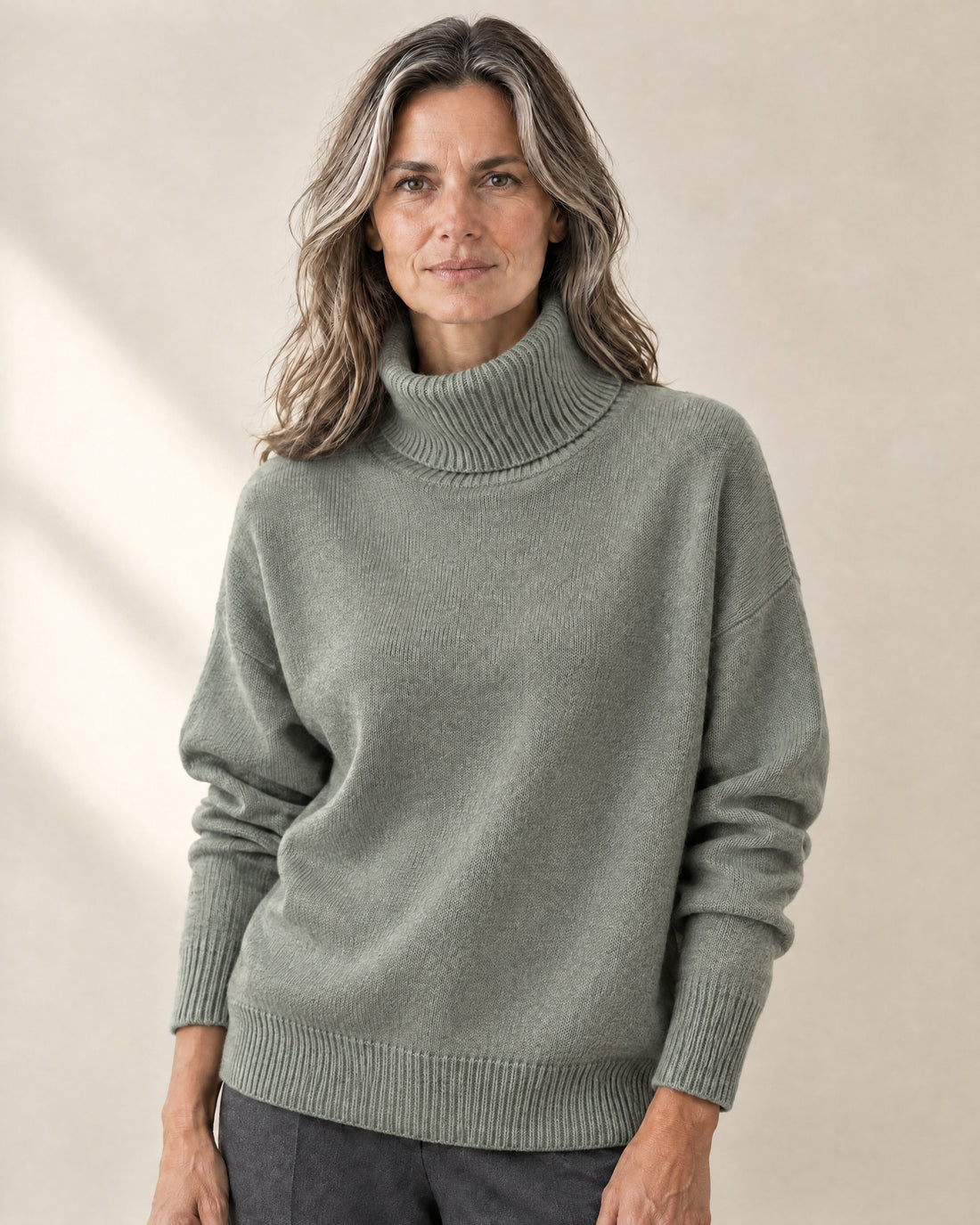 Slouchy Roll Neck Jumper
