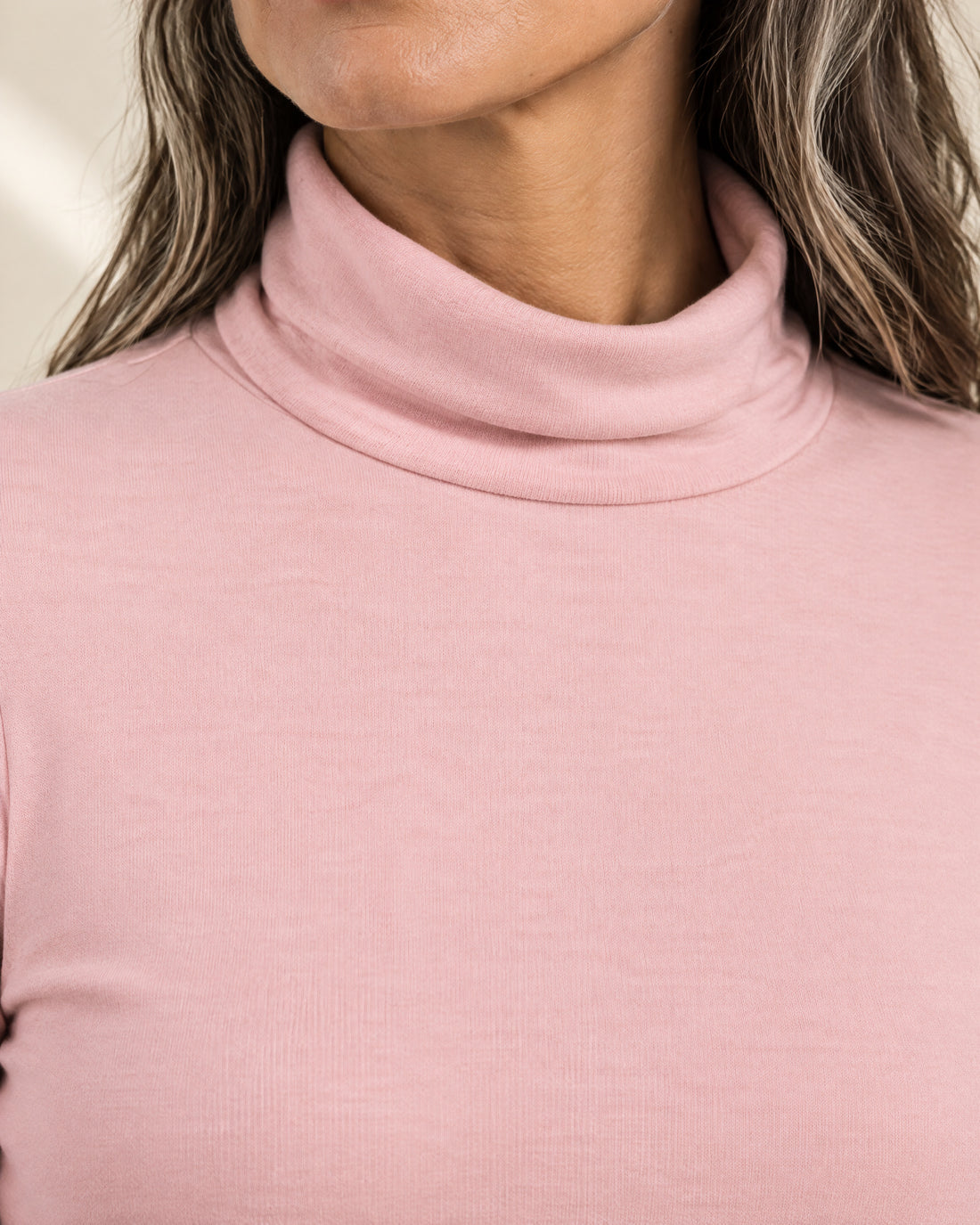 Fitted Fine Knit Roll Neck Jumper