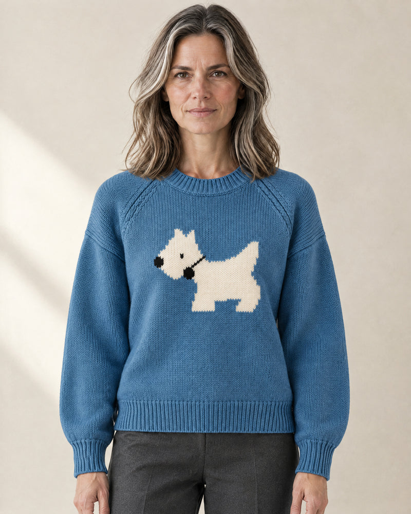 Scottie Dog Motif Jumper