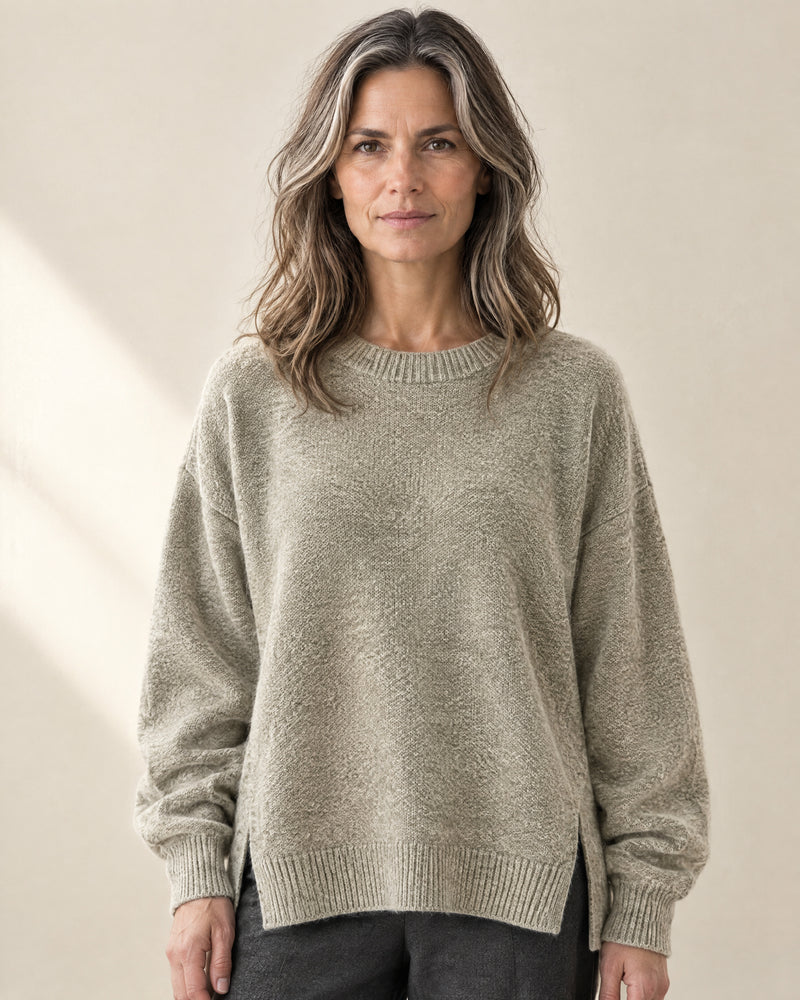 Split Hem Oversized Jumper