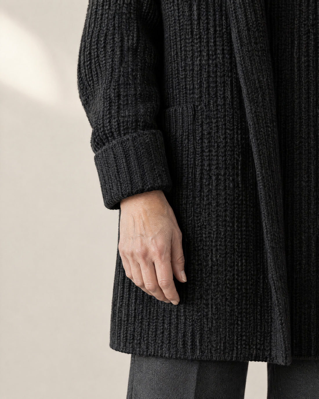 Shawl Collar Longline Cardigan