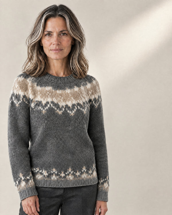 Fine Knit Everyday Jumper in Grey