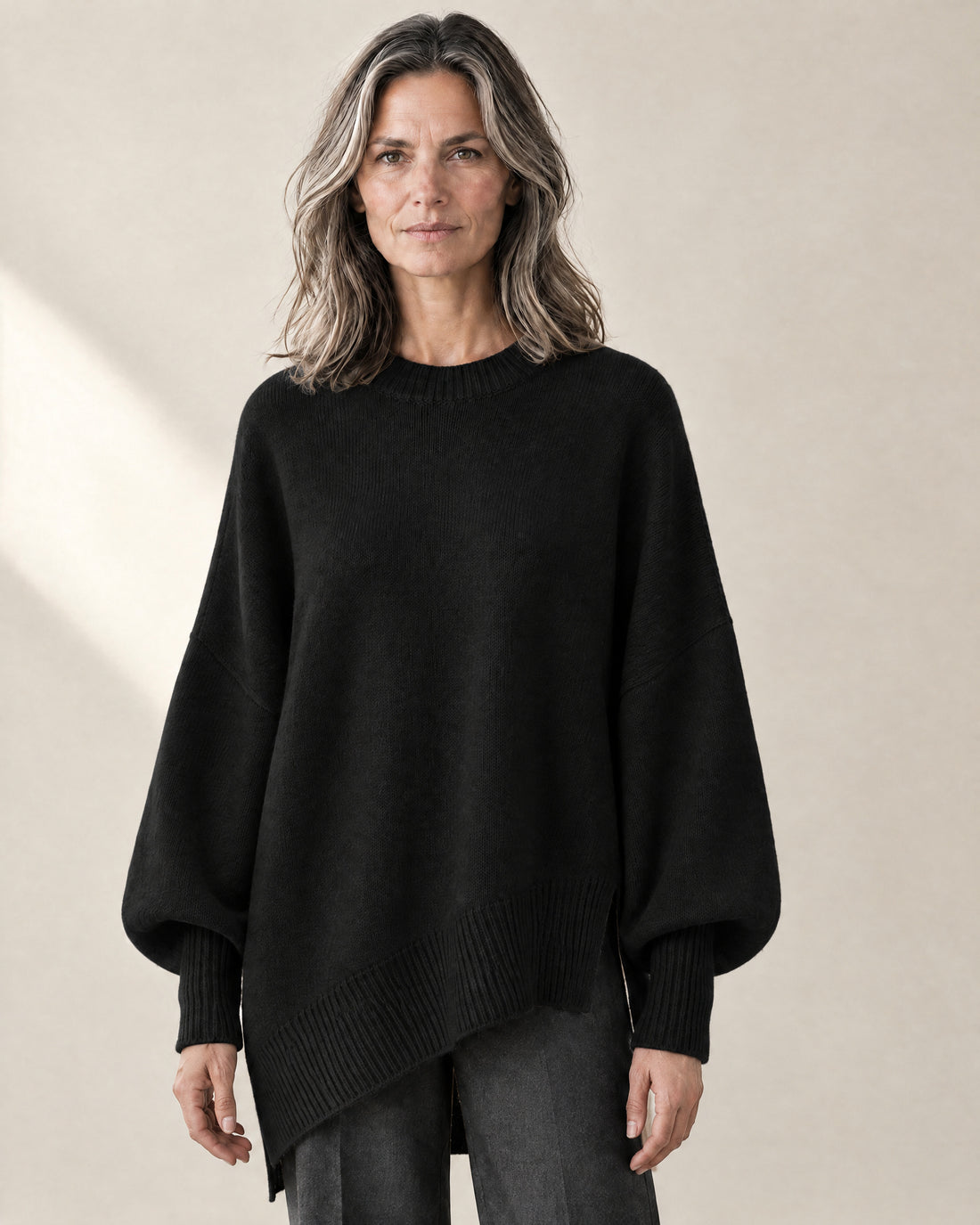 Oversized Longline Crew Jumper