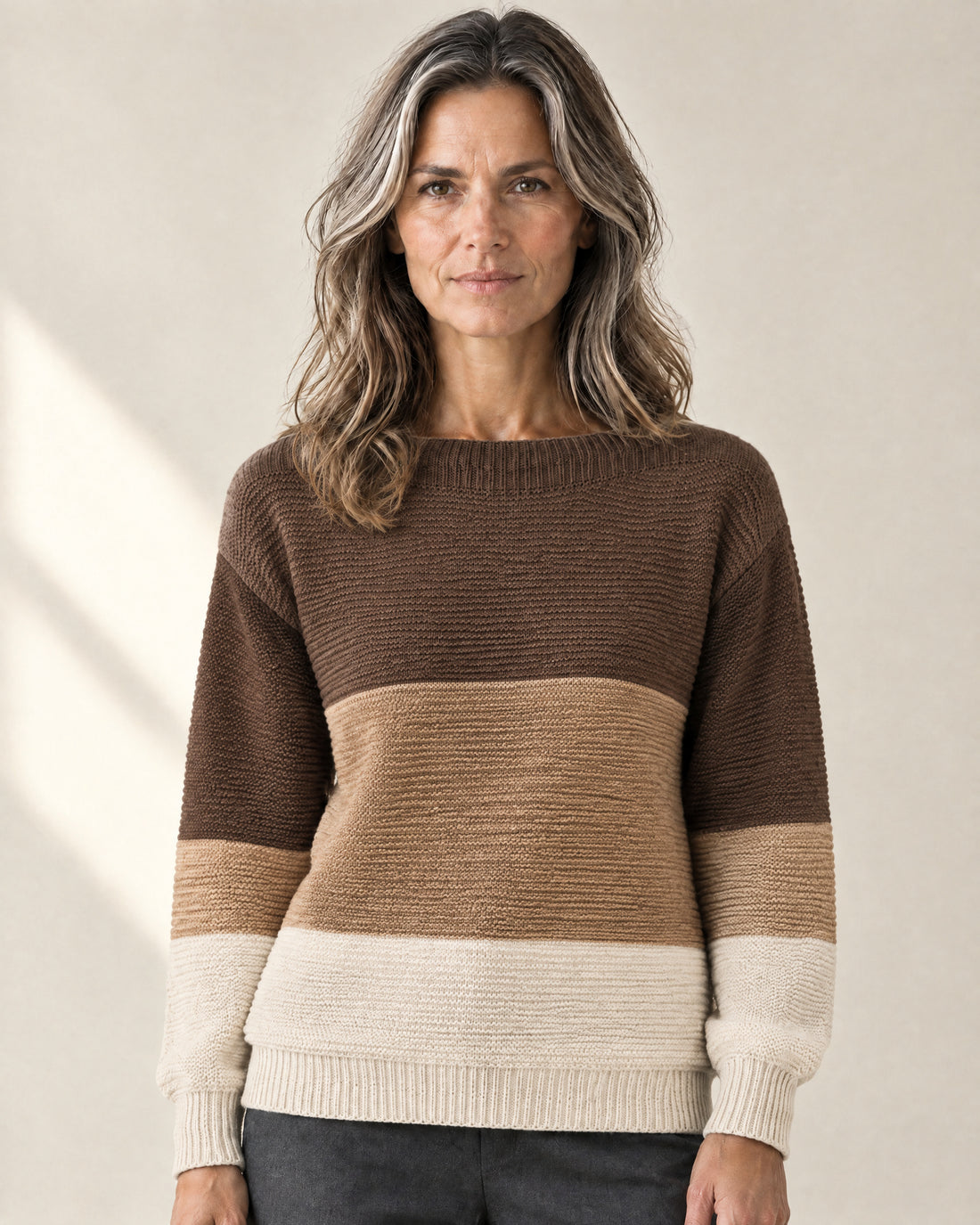 Colour-Block Patchwork Jumper