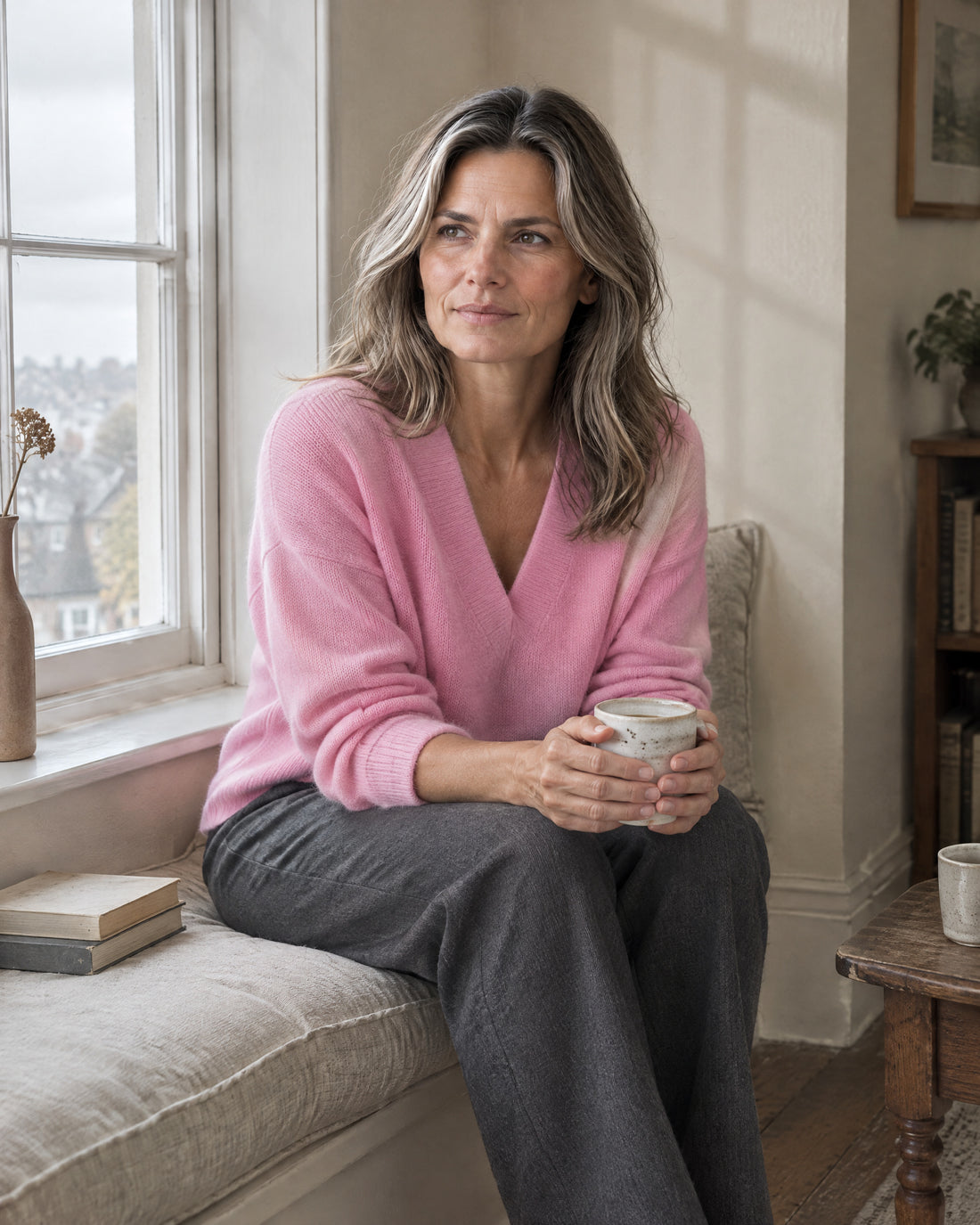 Relaxed V-Neck Jumper