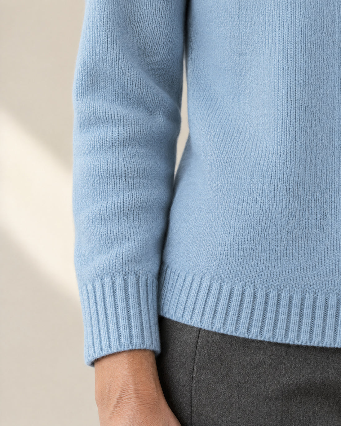 Soft-Knit Polo Collar Jumper