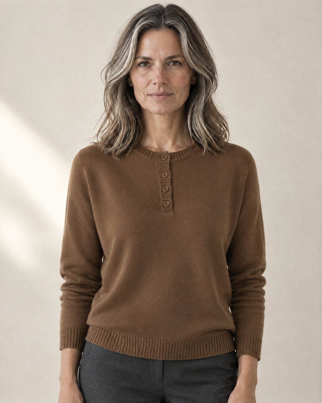 Henley Button Jumper