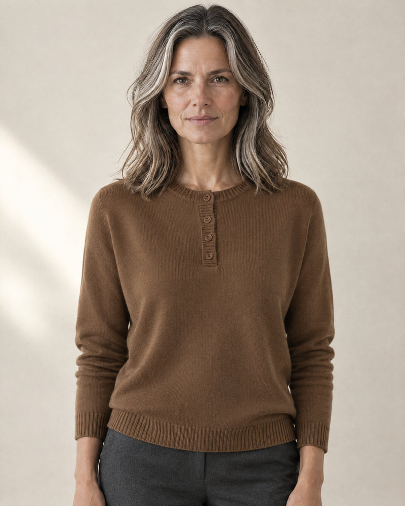 Henley Button Jumper