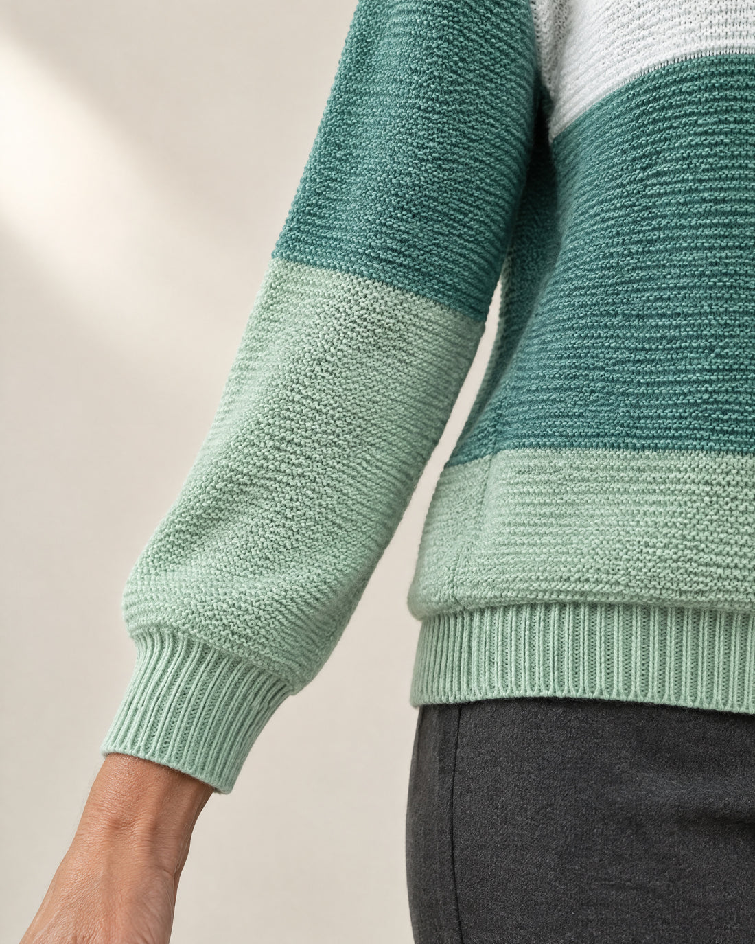 Colour-Block Patchwork Jumper