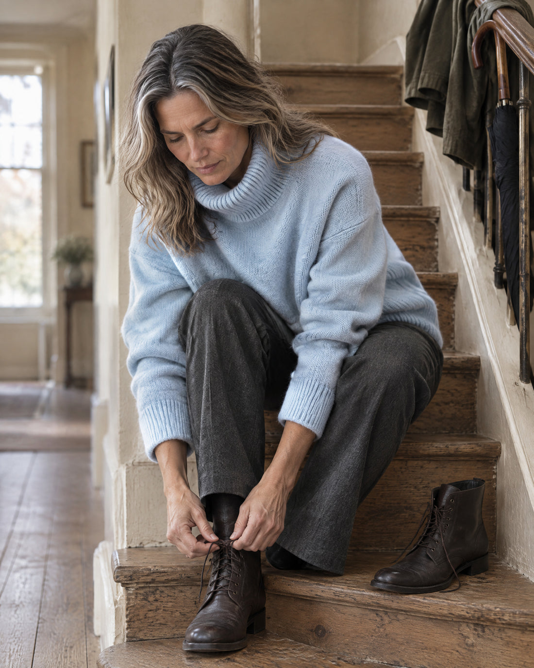 Slouchy Roll Neck Jumper